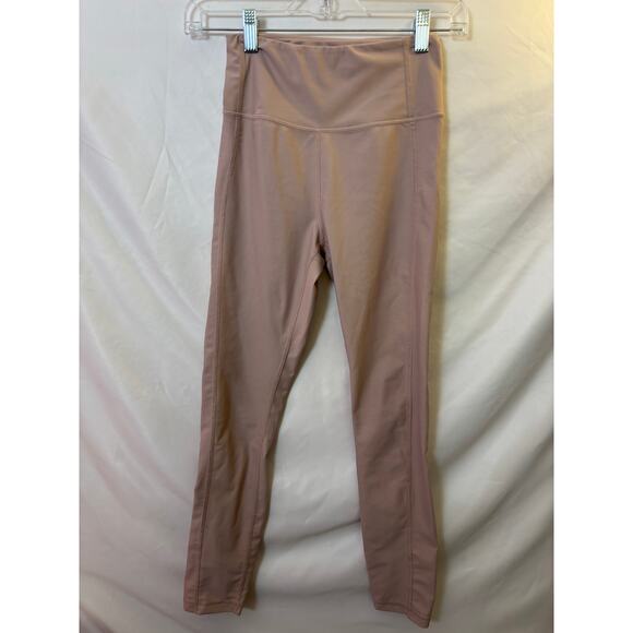 White Fox Active Women’s X-Small High Rise Compression Leggings Pink Nude $49 - Picture 2 of 5